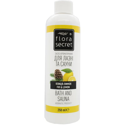 Средство ароматическое FLORA SECRET (Флора Сикрет) для бани и сауны Пихта - Лимон 250 мл