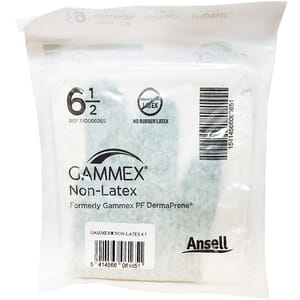 Рукавички хірургічні неопренові неприпудрені стерильні Gammex (Гаммекс) Non-Latex  розмір 6,5 1 пара