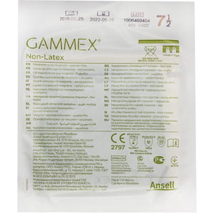 Рукавички хірургічні неопренові неприпудрені стерильні Gammex (Гаммекс) Non-Latex  розмір 7,5 1 пара