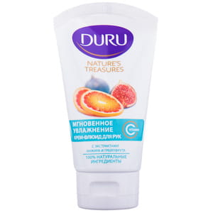 Крем-флюїд для рук DURU (Дуру) Nature's Treasures (Нейчез трежерс) з екстрактом інжиру і грейпфрута 75 мл