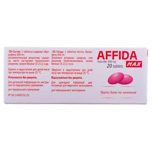Аффида Макс табл. в/о 400мг №20