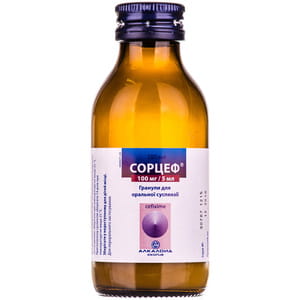 Сорцеф гран. д/орал. сусп. 100мг/5мл для 100мл фл. 53г