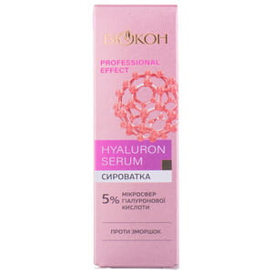 Сироватка для обличчя БІОКОН Professional effect Hyaluron serum проти зморшок 25 мл