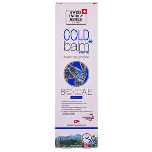 Бальзам для тела Swiss Energy (Свис Энерджи) Cold Balm Forte охлаждающий с ментолом 75 мл