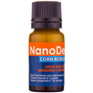 Засіб від сухих мозолів та натоптишів NANODERMIX (НаноДермікс) флакон 10 мл