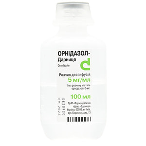 Орнидазол-Дарница р-р д/инф. 5мг/мл фл. 100мл