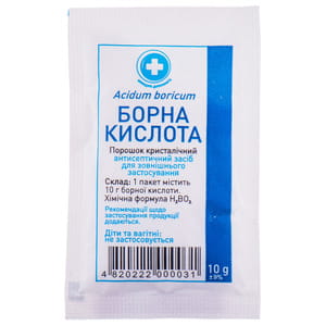 Борная кислота пор. кристаллич. 10г