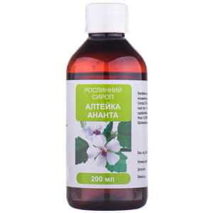 Сироп Алтейка Ананта флакон 200 мл