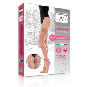 Чулки антиварикозные TIANA 835 (Тиана) 13-15 мм рт ст 70 den размер 4 бежевые БНДС