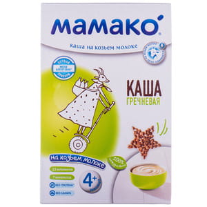 Каша молочная детская МАМАКО Гречневая на козьем молоке для детей с 4-х месяцев 200 г
