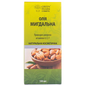 Масло миндальное натуральное косметическое флакон 100 мл ГФК