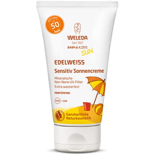 Крем для тіла WELEDA (Веледа) Едельвейс сонцезахисний SPF 50 для чутливої шкіри для немовлят і дітей, без аромата 50 мл