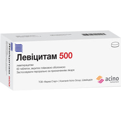 Левіцитам 500 табл. в/о 500мг №60