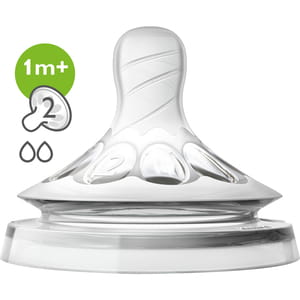 Соска силиконовая AVENT (Авент) SCF042/27 Natural (Натуралис) с 1 месяца медленный поток 2 шт