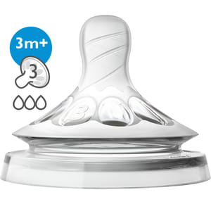 Соска силиконовая AVENT (Авент) SCF043/27 Natural (Нейчерал) с 3 месяцев средний поток 2 шт