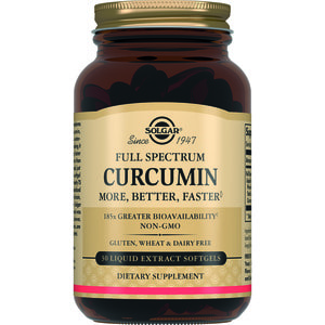 Куркумин SOLGAR (Солгар) капсулы для здоровья суставов, сердца и крепкого иммунитета флакон 30 шт
