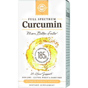 Куркумин SOLGAR (Солгар) капсулы для здоровья суставов, сердца и крепкого иммунитета флакон 30 шт