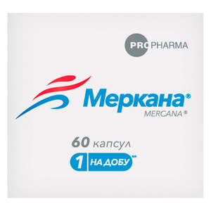 Меркана диетическая добавка капсулы флакон 60 шт