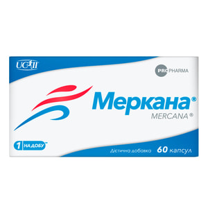 Меркана диетическая добавка капсулы флакон 60 шт