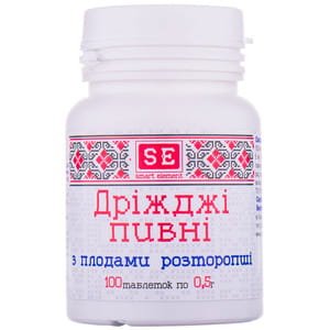 Дрожжи пивные с расторопшей таблетки по 0,5 г флакон 100 шт Фармаком