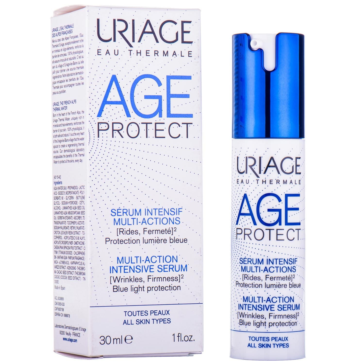 Uriage отзывы. Uriage косметика age protect. Урьяж эйдж Протект сыворотка. Урьяж эйдж Протект сыворотка для лица. Сыворотка Uriage age protect многофункциональная интенсивная 30 мл.