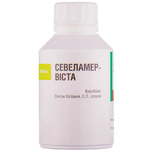 Севеламер-Віста табл. в/плів. обол. 800мг №180***