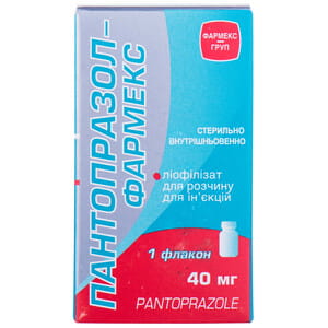 Пантопразол-Фармекс лиоф. д/р-ра д/ин. 40мг фл. №1
