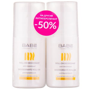 Дезодорант для тела BABE LABORATORIOS (Бабе Лабораториос) шариковый 50 мл 1 + 1