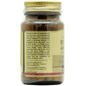 Фолат 400 мкг (Метафолін) SOLGAR (Солгар) таблетки флакон 50 шт