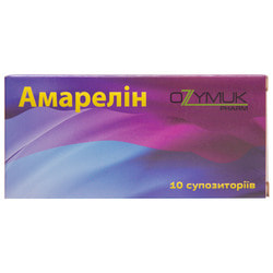 Амарелін супозиторії (свічки) з рослинними екстрактами для вагінального або ректального застосування антисептичної дії 2 блістера по 5 шт