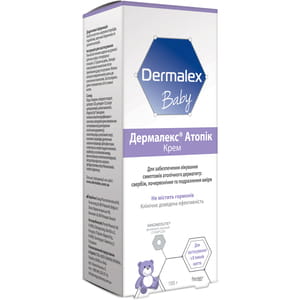 Крем для кожи Dermalex Atopic (Дермалекс Атопик) для лечения симптомов атопического дерматита - зуд, покраснения и раздражения кожи 100 г