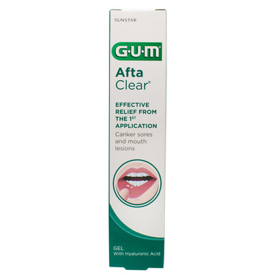 Гель для полости рта GUM (Гам) AftaClear (АфтаКлир) для лечения травм и язв (афтозного стоматита) в ротовой полости туба 10 мл