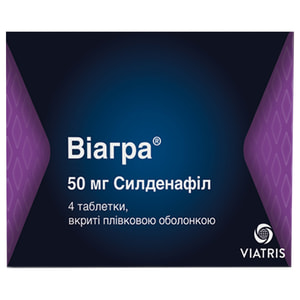 Віагра табл. в/о 50мг №4