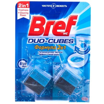 Средство чистящее BREF Duo-Cubes (Бреф Дуо-Кубс) для сливного бачка кубики 2 шт по 50г