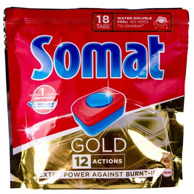 Таблетки для посудомоечных машин SOMAT (Сомат) Gold (Голд) 18 шт