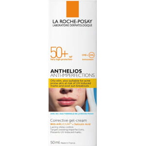 Крем сонцезахисний La Roche-Posay (Ля Рош-Позе) Антеліос для жирної проблемної шкіри схильної до акне дуже високий рівень захисту SPF 50+ 50 мл