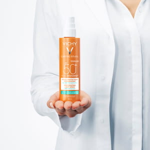 Спрей для обличчя та тіла VICHY (Віші) Капіталь Солей сонцезахисний водостійкий з гіалуроновою кислотою захист від солі та хлора SPF 50+ 200 мл