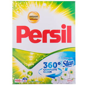 Порошок стиральный PERSIL (Персил) автомат Жемчужина свежести от Силан на 3 цикла стирки 450 г