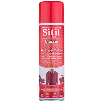 Спрей для замши и нубука SITIL (Ситил) восстанавливающий красный 250 мл