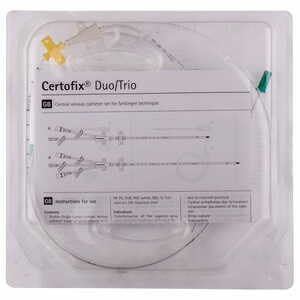 Набір для катетеризації центральних вен (набор по Сельдингеру) Certofix® Duo (Цетрофикс Дуо) 720 двоканальний катетер 16G/16G 1 шт