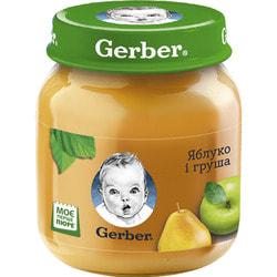 Пюре фруктове дитяче NESTLE GERBER (Нестле Гербер) Яблуко і груша 130 г