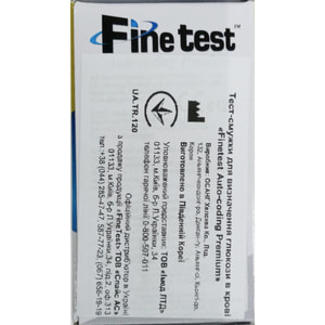 Тест смужки для глюкометра Finetest Auto-coding Premium (Файнтест аутокодінг преміум) 50 шт