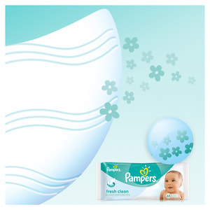 Салфетки влажные детские PAMPERS (Памперс) Baby Fresh Clean Duo (Бэби фреш клин дуо) 2 упаковки по 64 шт