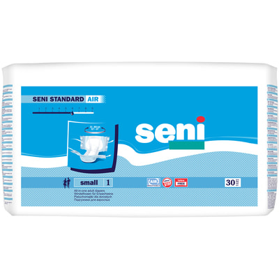 Подгузники для взрослых SENI (Сени) Standard AIR Small (Стандарт Эйр Смал) размер S/1 30 шт