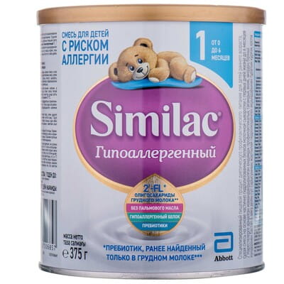 Смесь молочная детская SIMILAC (Симилак) Гипоаллергенный 1 с 0 до 6 месяцев 375 г