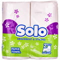 Полотенца бумажные SOLO (Соло) белые 2 рулона