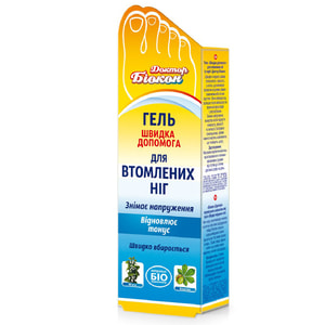 Гель для ног БИОКОН Быстрая помощь для уставших ног 75 мл