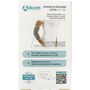 Бандаж на ліктьовий суглоб Торговий Дім Алком модель 3061 розмір 3