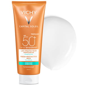 Молочко для лица и тела VICHY (Виши) Капиталь Солей солнцезащитное увлажняющее SPF 50+ 300 мл