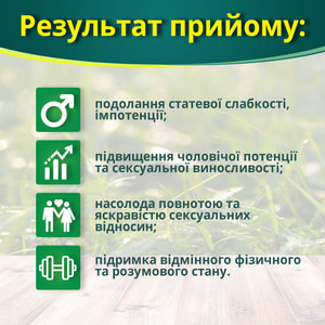Таблетки впливаючі на потенцію у чоловіків Чоловіча сила 50 шт